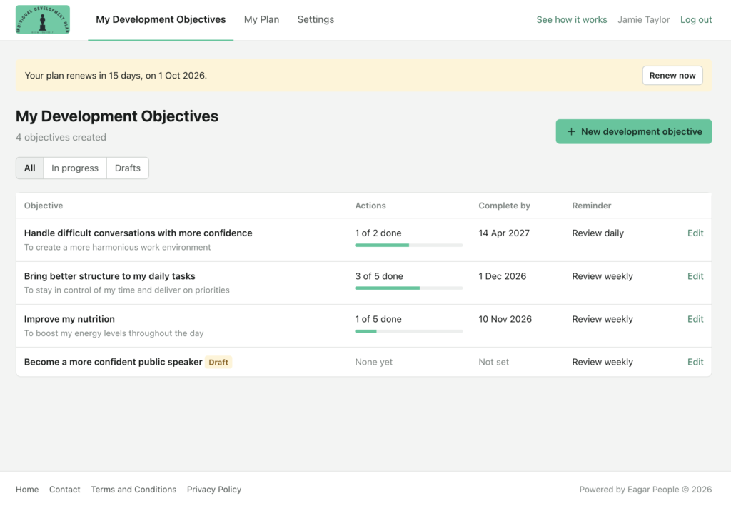 Individual Development Plan 2